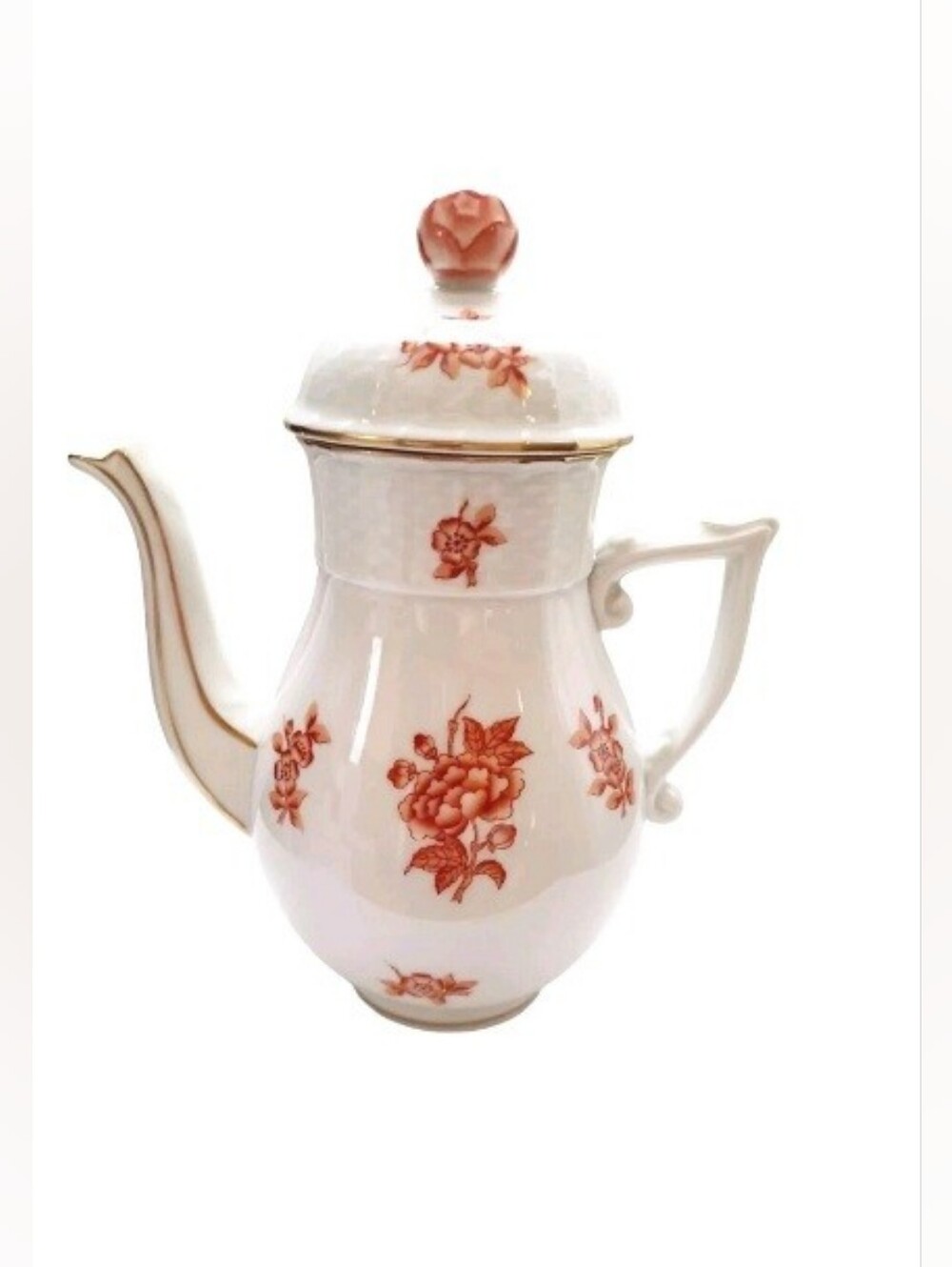 Herend  Eton Rust Vintage 6.5” Individual Serving Coffee Pot  - Discontinued -